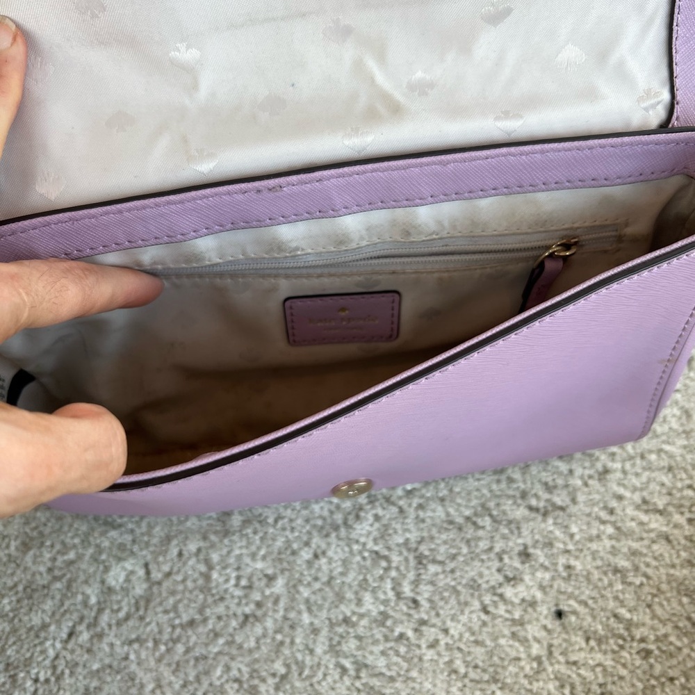 Kate Spade Lavender Crossbody Bag with Chain Strap - Picture 6 of 9